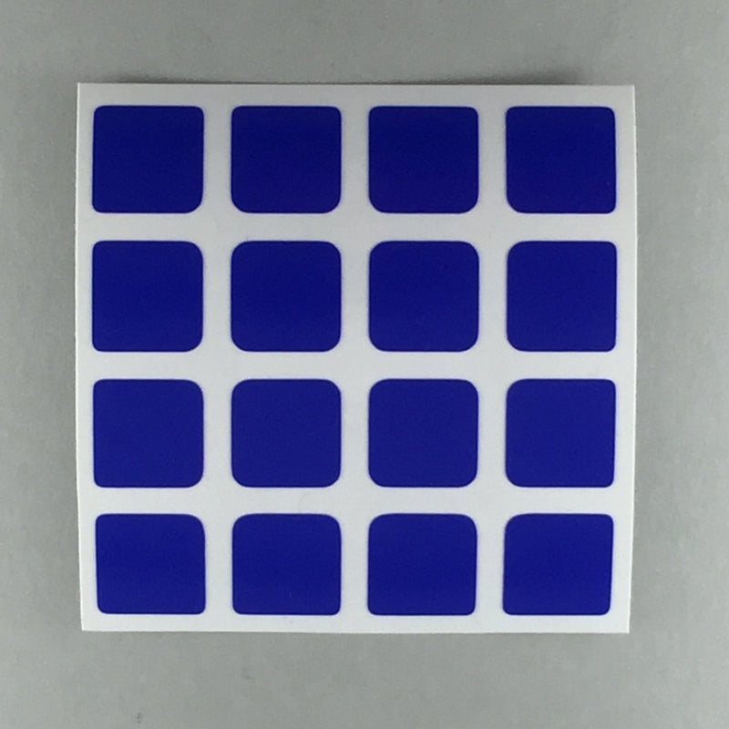 AusCubeSticker Sticker Sheet: 4x4 Stickers Aus Cube Stickers Brilliant Blue 
