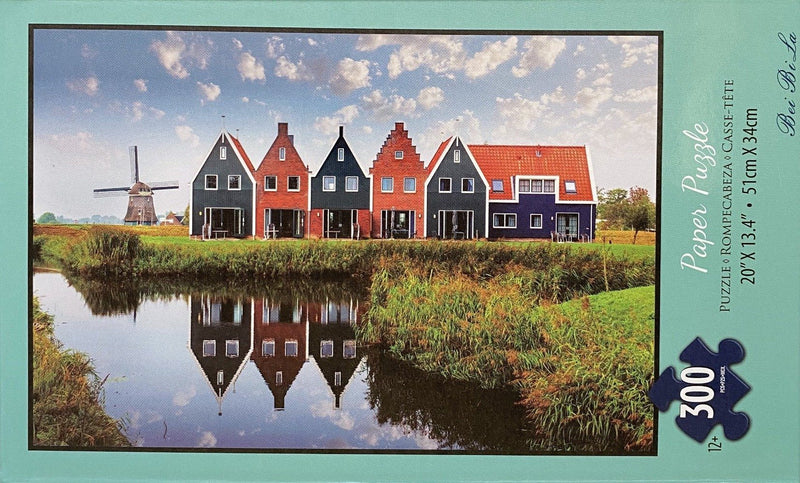 Bei Bi La 300 Piece Jigsaw Puzzle "Barn with Windmill" Jigsaw Puzzle Bei Bi La 