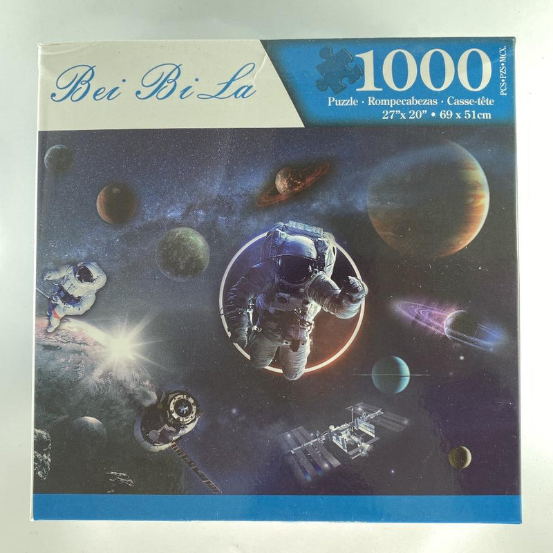 Bei Bi La 1000 Piece Jigsaw Puzzle "Astronauts in Outer Space" Jigsaw Puzzle Bei Bi La 