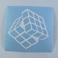 Rubik's Cube Vinyl Decal Sticker Decal SPEEDCUBE PTY. LTD. 6cm White 