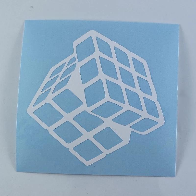 Rubik's Cube Vinyl Decal Sticker Decal SPEEDCUBE PTY. LTD. 6cm White 