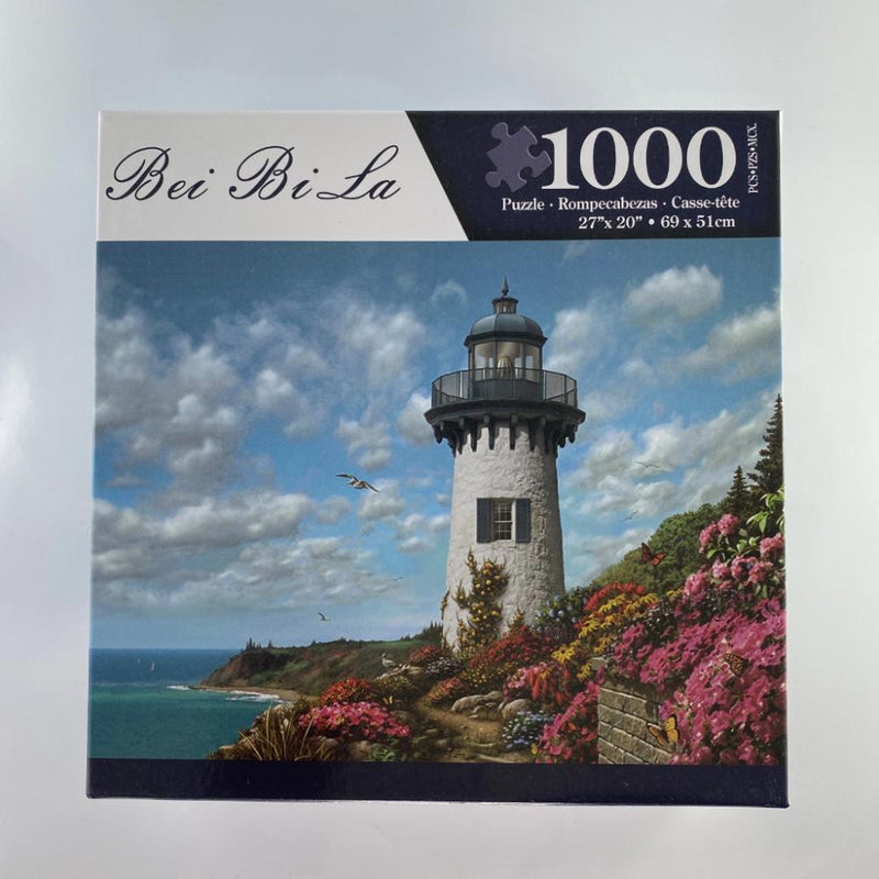 Bei Bi La 1000 Piece Jigsaw Puzzle "Harbor Lighthouse" Jigsaw Puzzle Bei Bi La 