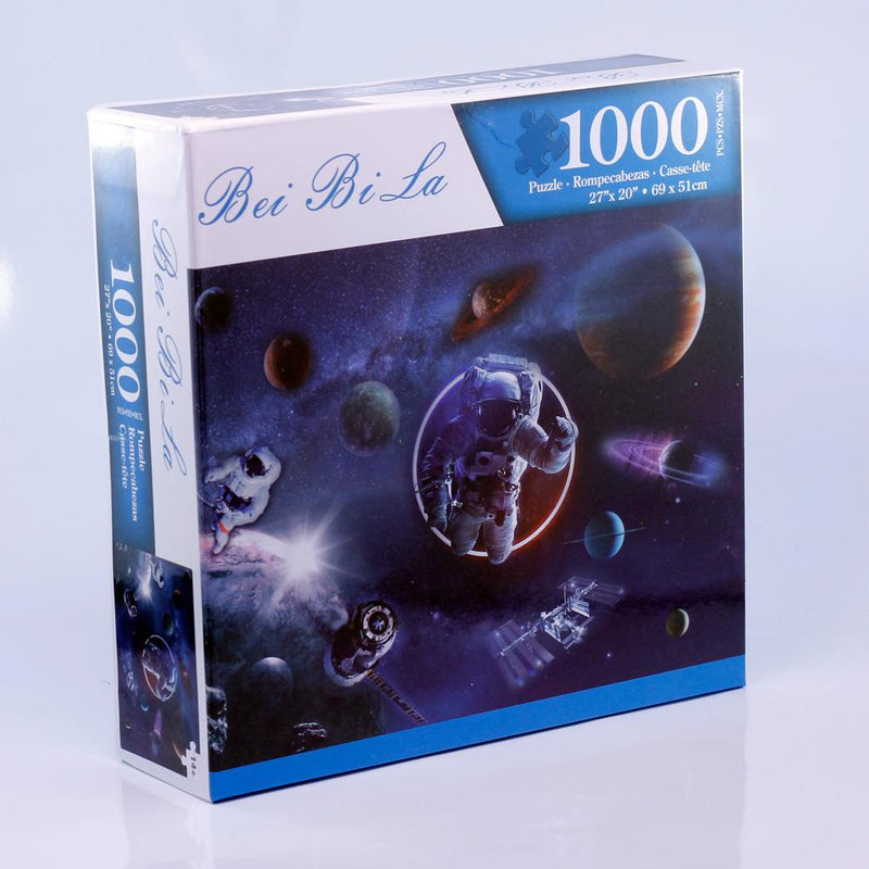 Bei Bi La 1000 Piece Jigsaw Puzzle "Astronauts in Outer Space" Jigsaw Puzzle Bei Bi La 