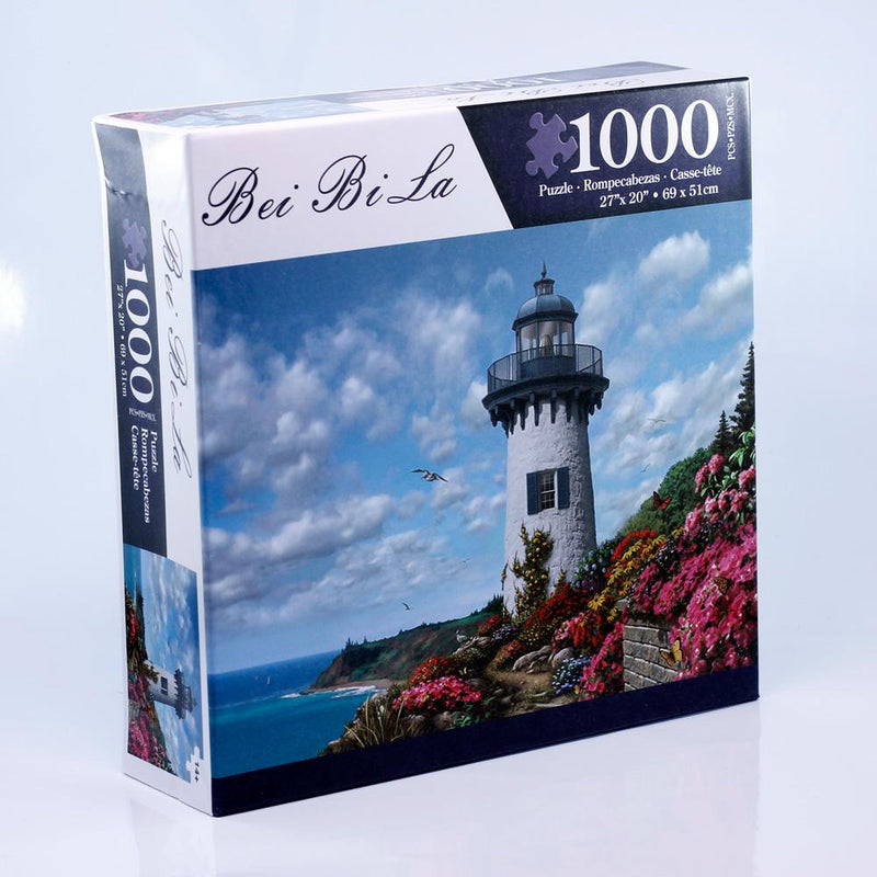 Bei Bi La 1000 Piece Jigsaw Puzzle "Harbor Lighthouse" Jigsaw Puzzle Bei Bi La 